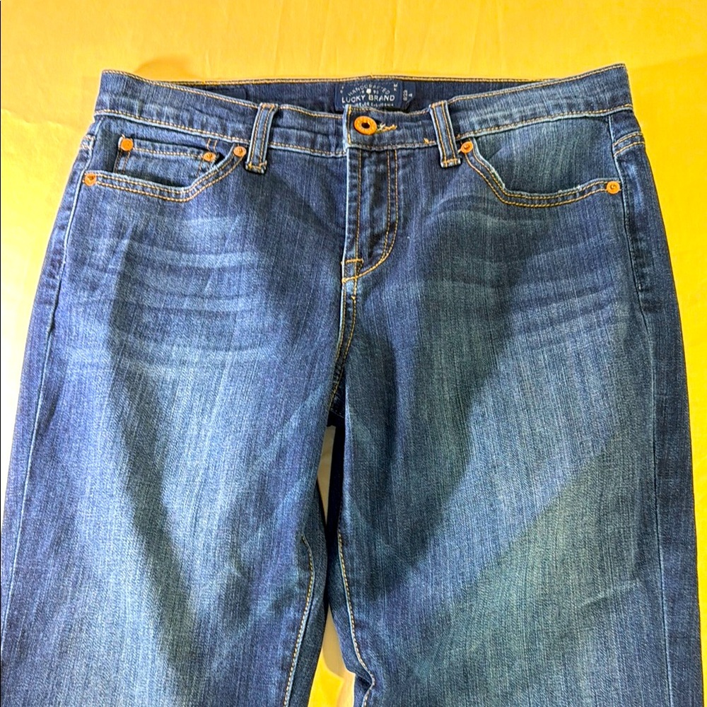 Lucky brand jeans women’s easy rider size 8/29 medium wash stretch waist